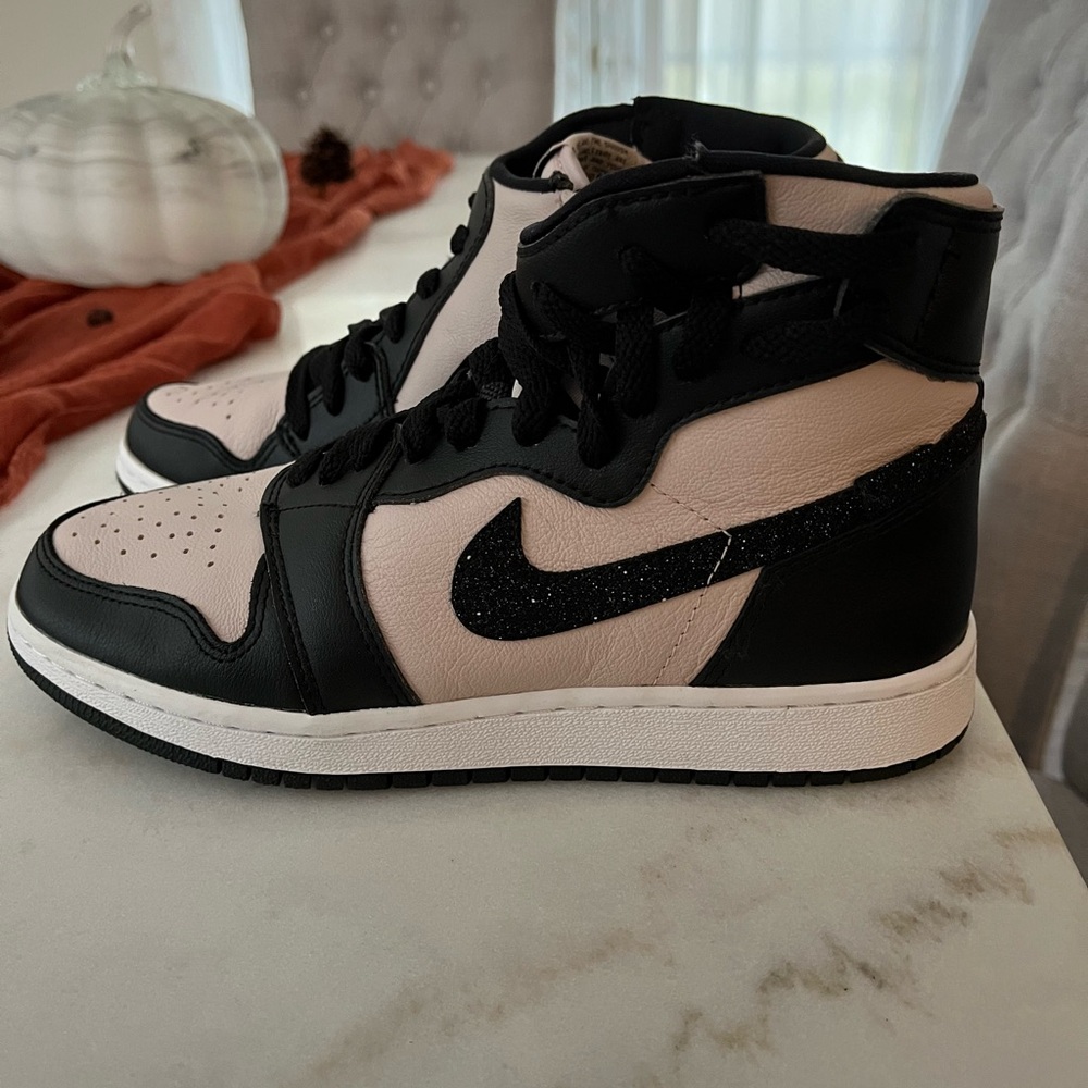 NWOT Nike air Jordan black and pink shoes